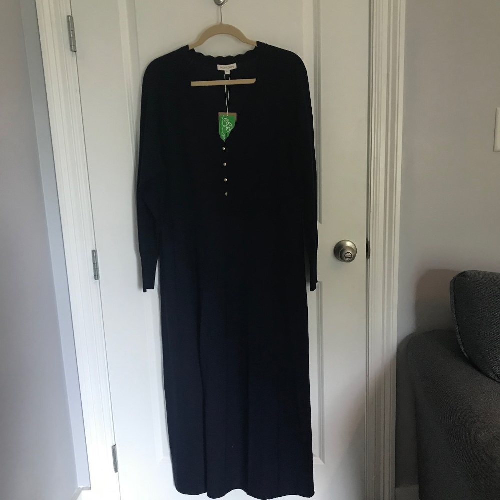 Monsoon Navy Blue Sweater Dress